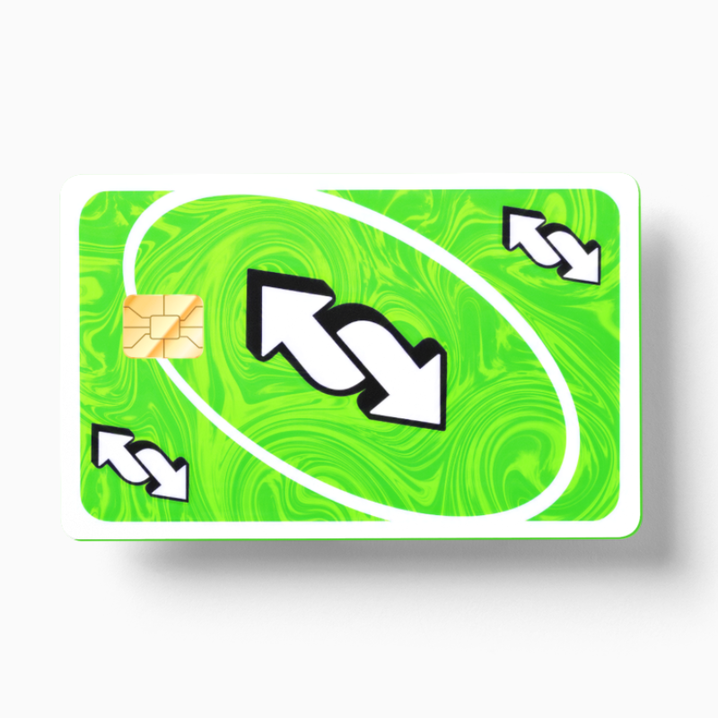 Uno Reverse Card Green (Holographic)