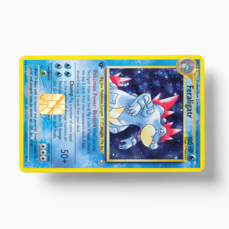 Pokemon Card Feraligatr (Holographic)