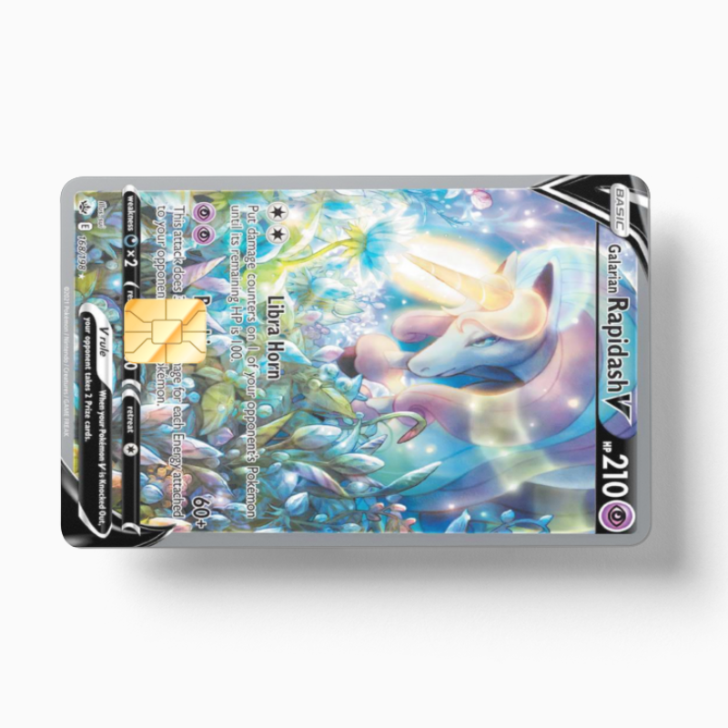 Pokemon Card Galarian Rapidash V (Holographic)