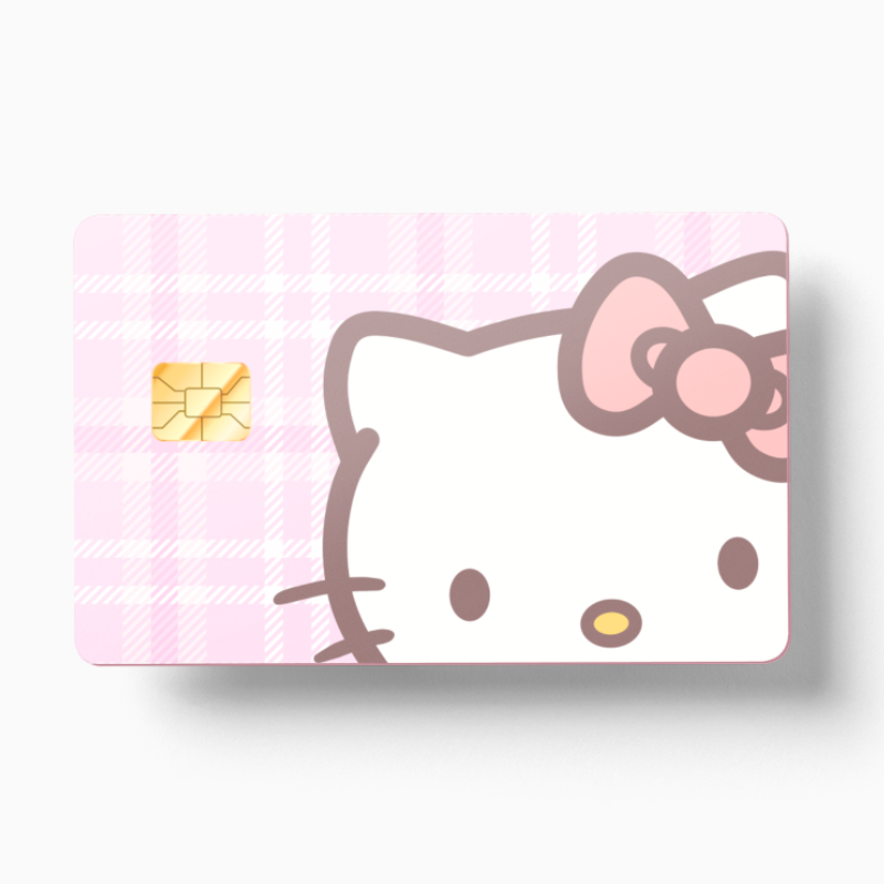 Pink Plaid Hello Kitty (Holographic)