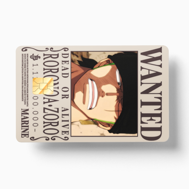 Wanted Poster Roronoa Zoro (Holographic)