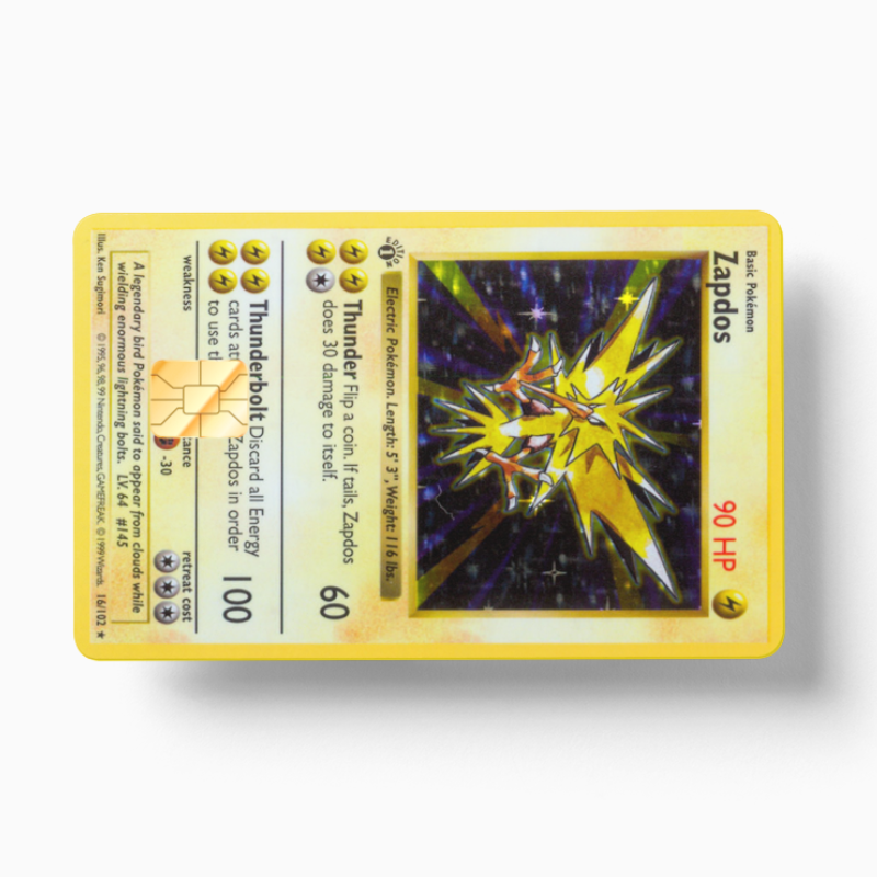 Pokemon Card Zapdos (Holographic)