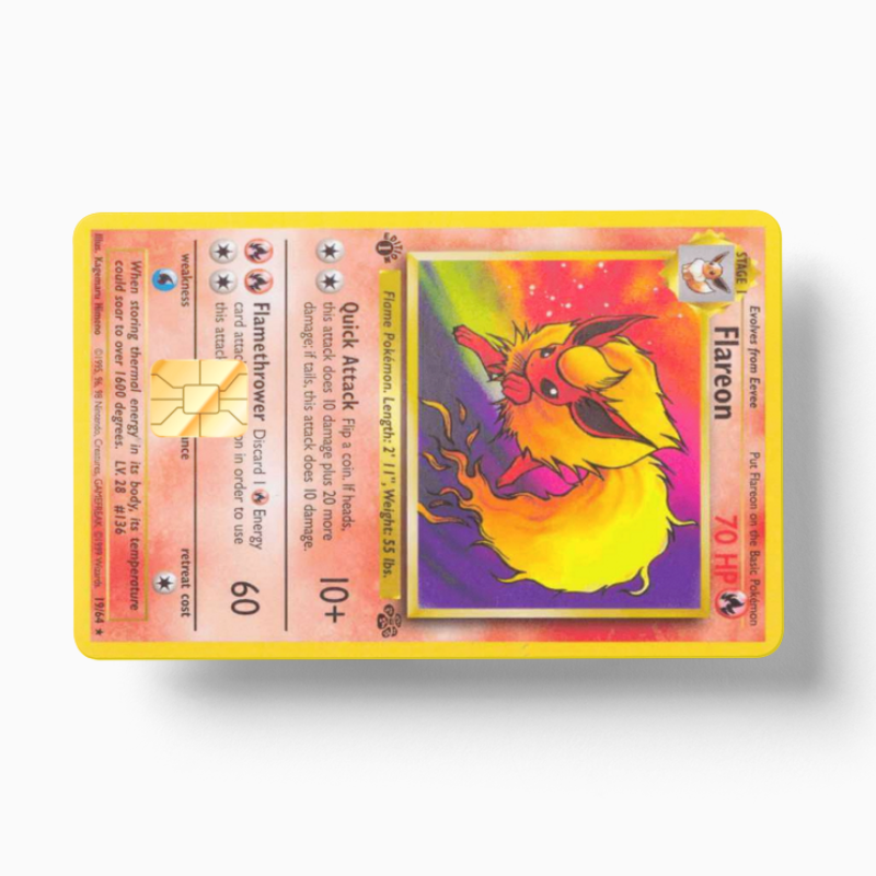 Pokemon Card Flareon (Holographic)