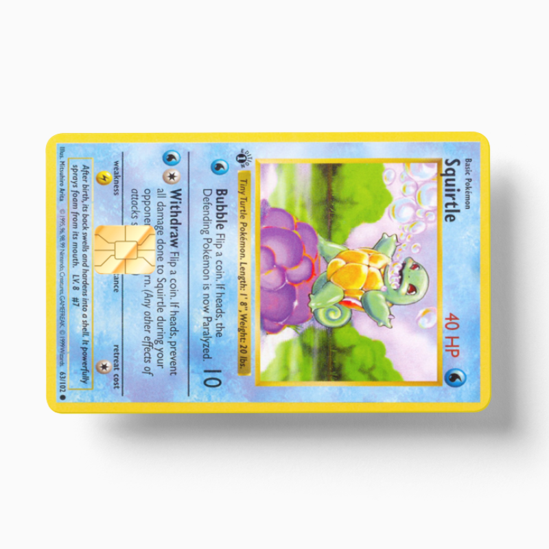 Pokemon Card Squirtle (Holographic)