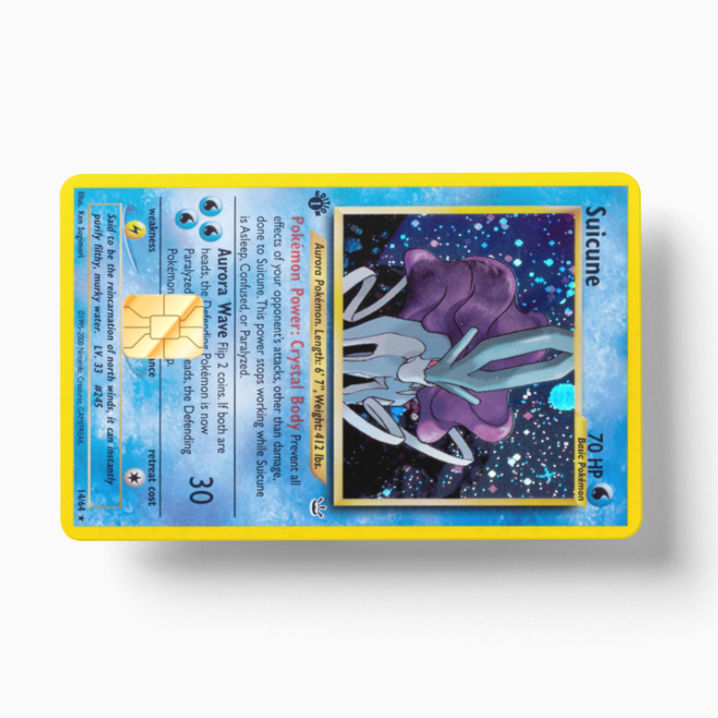 Pokemon Card Suicune (Holographic)