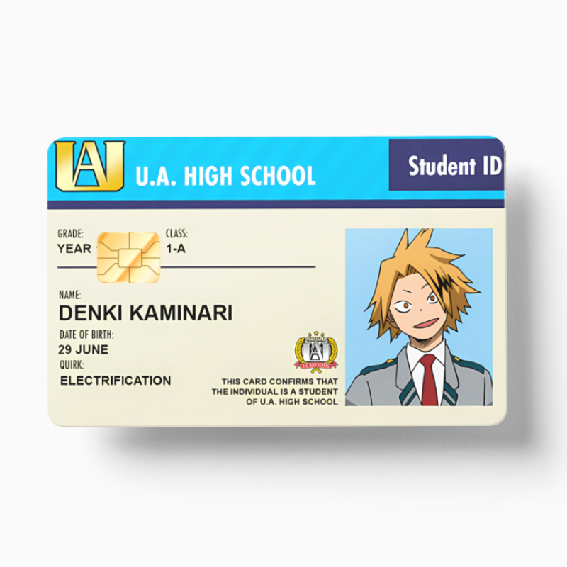 Student ID Denki Kaminari (Holographic)