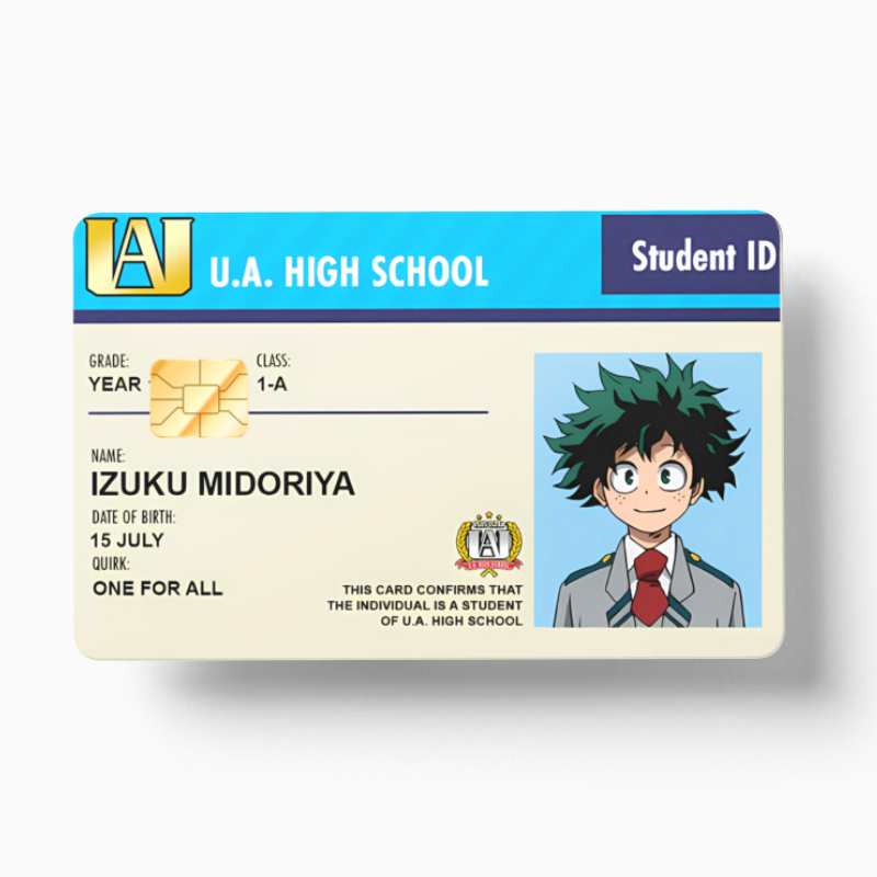 Student ID Izuku Midoriya (Holographic)