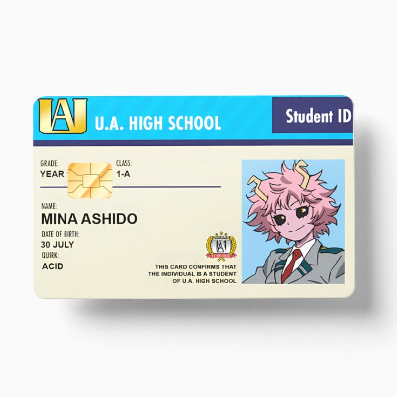 Student ID Mina Ashido (Holographic)