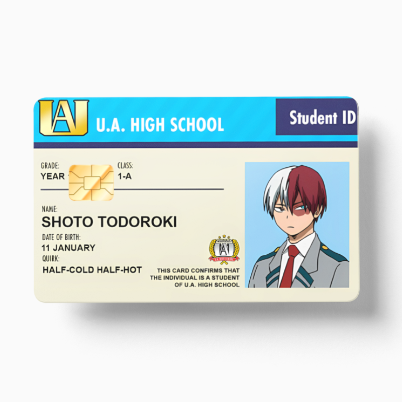 Student ID Shoto Todoroki (Holographic)