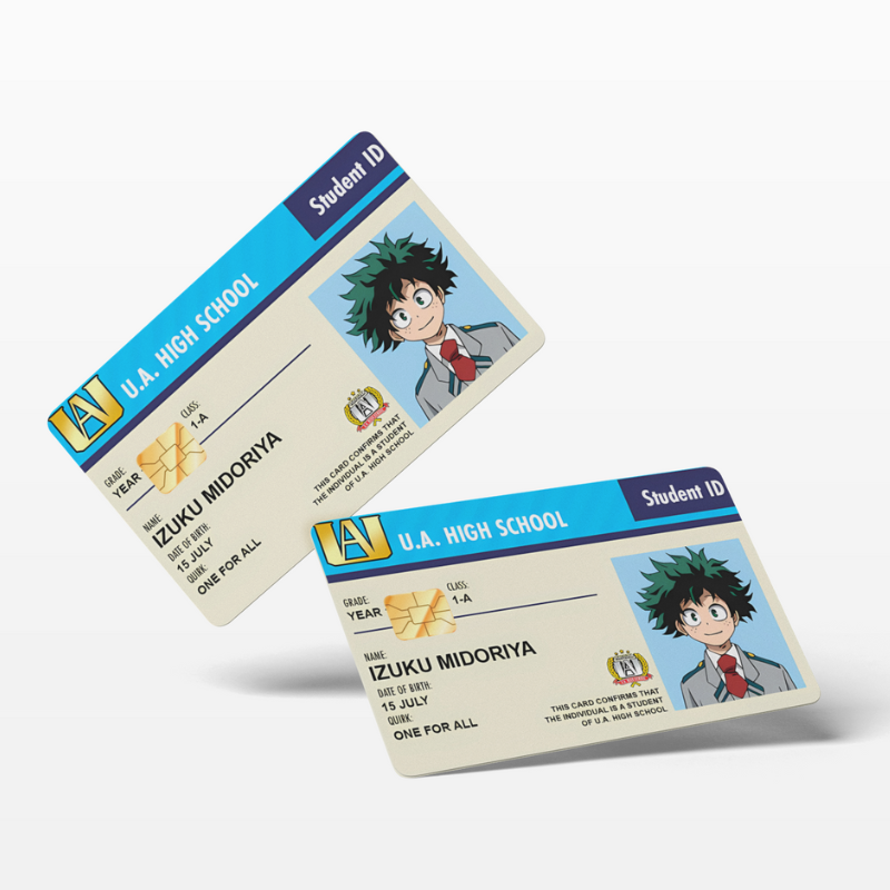 Student ID Izuku Midoriya (Holographic)