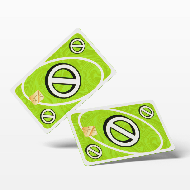 Uno Skip Card Green (Holographic)