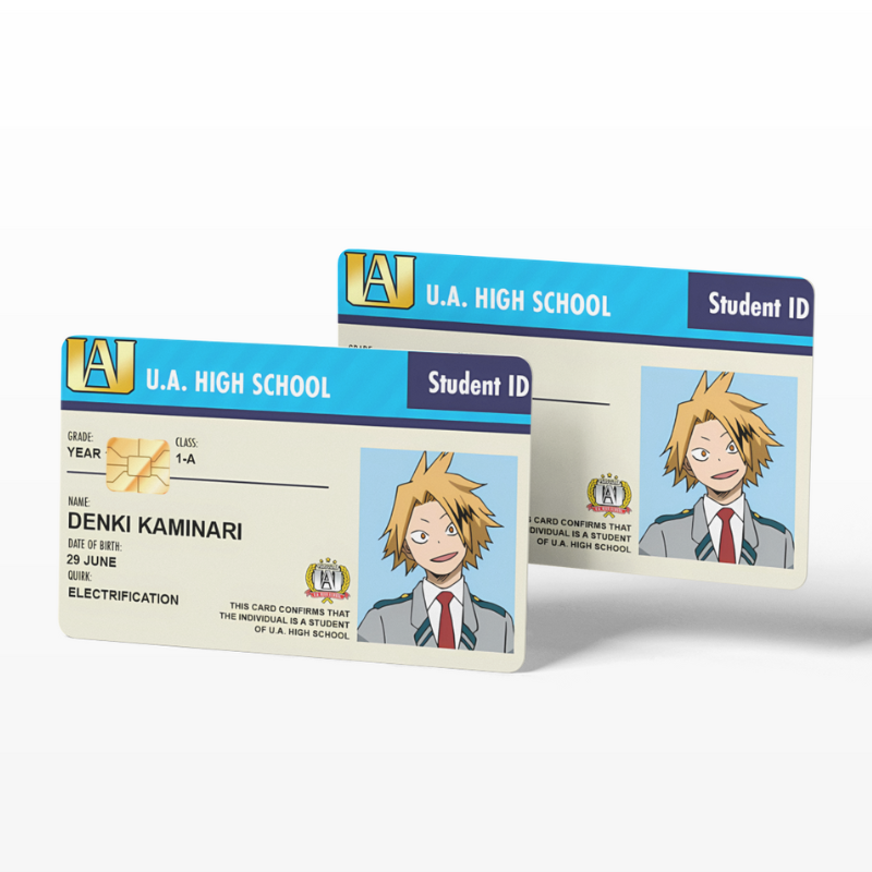 Student ID Denki Kaminari (Holographic)