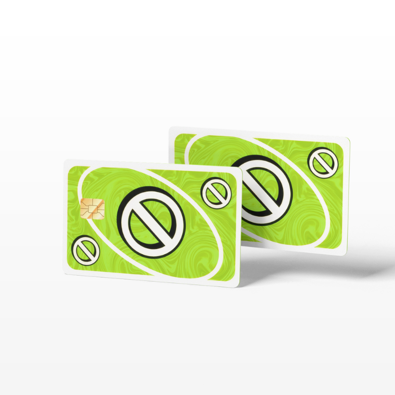 Uno Skip Card Green (Holographic)